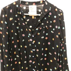 Anthropologie button blouse, size 12